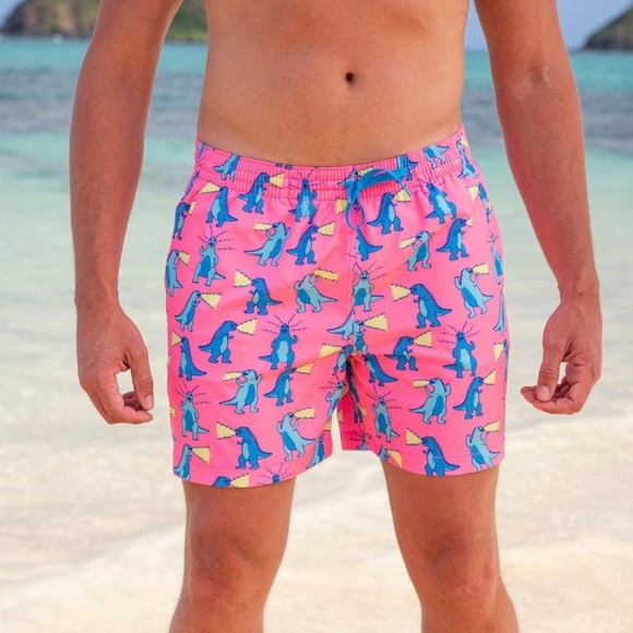 CHUBBIES DANCING DINO men’s 5.5” inseam swimtrunks swimsuit size 2XL - Picture 1 of 5